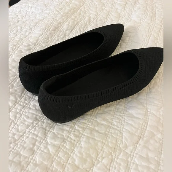 NWOT VIVAIA pointed black ballet flats 38.5 / 7.5 - Picture 7 of 10